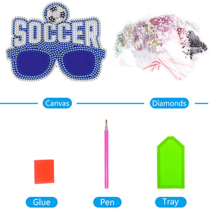 Diamond Painting Glasses Props Handmade DIY for Celebration Party (YJ049)