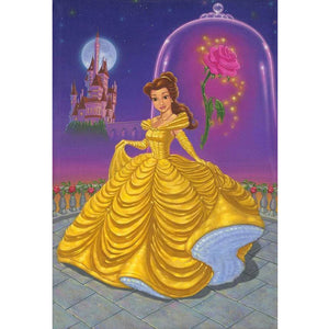 Princess Belle 30*40CM(Canvas) Full Round Drill Diamond Painting