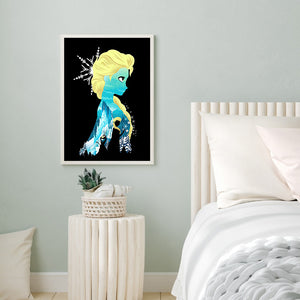 Elsa Silhouette 40*50CM(Canvas) Full Square Drill Diamond Painting