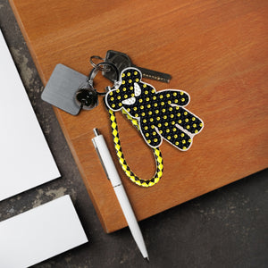 DIY Diamond Keyrings Mosaic Double Sided Cartoon Bear Accessories (YS067)