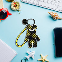 Load image into Gallery viewer, DIY Diamond Keyrings Mosaic Double Sided Cartoon Bear Accessories (YS067)
