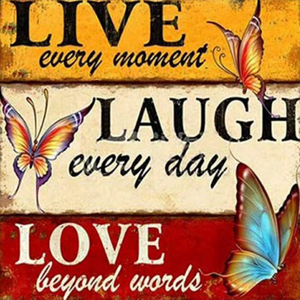 Love Calligraphy 30*30CM(Canvas) Full Square Drill Diamond Painting