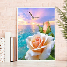Load image into Gallery viewer, Seaside Roses 40*50CM(Canvas) Full Round Drill Diamond Painting
