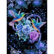Load image into Gallery viewer, Flower I Hummingbird 40*50CM(Canvas) Full Round Drill Diamond Painting
