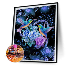 Load image into Gallery viewer, Flower I Hummingbird 40*50CM(Canvas) Full Round Drill Diamond Painting
