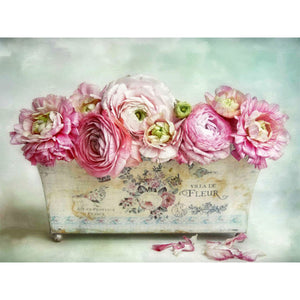 Eustia Bouquet 40*30CM(Canvas) Full Round Drill Diamond Painting