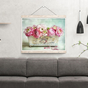 Eustia Bouquet 40*30CM(Canvas) Full Round Drill Diamond Painting