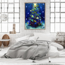 Load image into Gallery viewer, Christmas Tree 30*40CM(Canvas) Full Round Drill Diamond Painting
