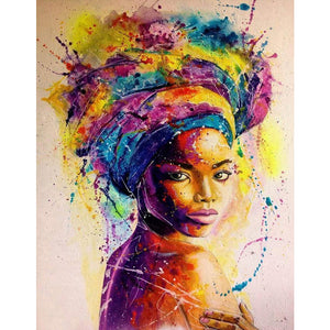 Indian Woman 40*50CM(Canvas) Full Round Drill Diamond Painting
