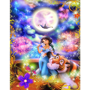 Aladdin Princess Disney 40*50CM(Canvas) Full Round Drill Diamond Painting