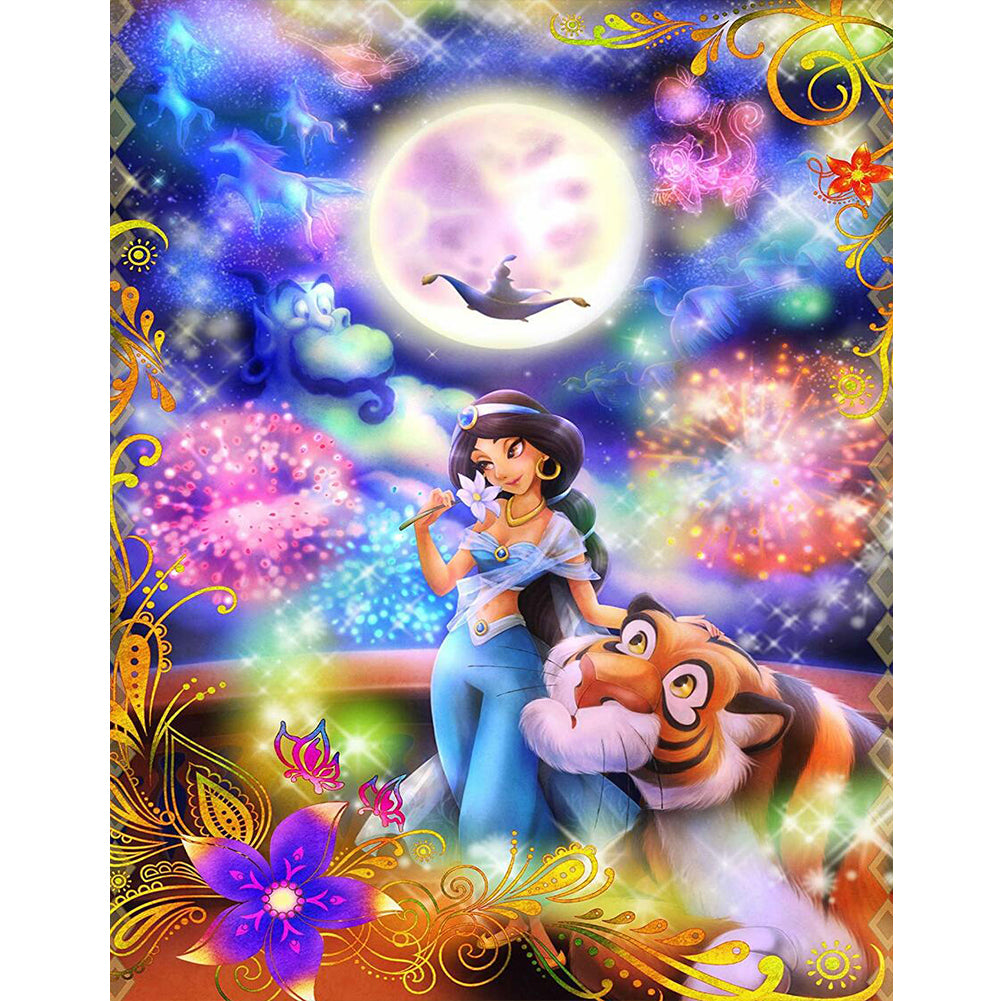 Aladdin Princess Disney 40*50CM(Canvas) Full Round Drill Diamond Painting
