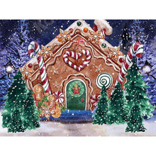 Load image into Gallery viewer, Christmas Gingerbread House 40*30CM(Canvas) Full Round Drill Diamond Painting
