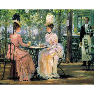 Oil Painting Of A Palace Lady 50*40CM(Canvas) Full Round Drill Diamond Painting