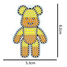 Load image into Gallery viewer, DIY Mosaic Keychain Bear Diamonds Painting Key Ring for Girl Bag Pendant (YS070)
