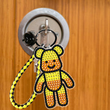 Load image into Gallery viewer, DIY Mosaic Keychain Bear Diamonds Painting Key Ring for Girl Bag Pendant (YS070)
