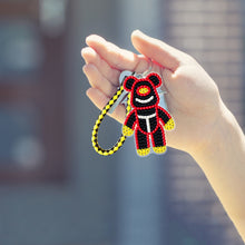 Load image into Gallery viewer, DIY Mosaic Keychain Bear Diamonds Painting Key Ring for Girl Bag Pendant (YS089)
