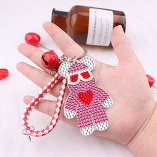 Load image into Gallery viewer, DIY Mosaic Keychain Bear Diamonds Painting Key Ring for Girl Bag Pendant (YS090)
