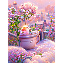 Load image into Gallery viewer, Pink Flower Manor 40*50CM(Canvas) Full Round Drill Diamond Painting
