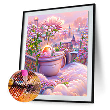 Load image into Gallery viewer, Pink Flower Manor 40*50CM(Canvas) Full Round Drill Diamond Painting
