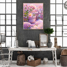 Load image into Gallery viewer, Pink Flower Manor 40*50CM(Canvas) Full Round Drill Diamond Painting
