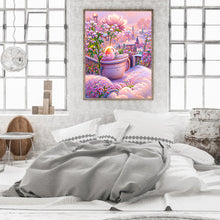 Load image into Gallery viewer, Pink Flower Manor 40*50CM(Canvas) Full Round Drill Diamond Painting
