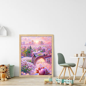 Dream Flower Manor 30*40CM(Canvas) Full Round Drill Diamond Painting