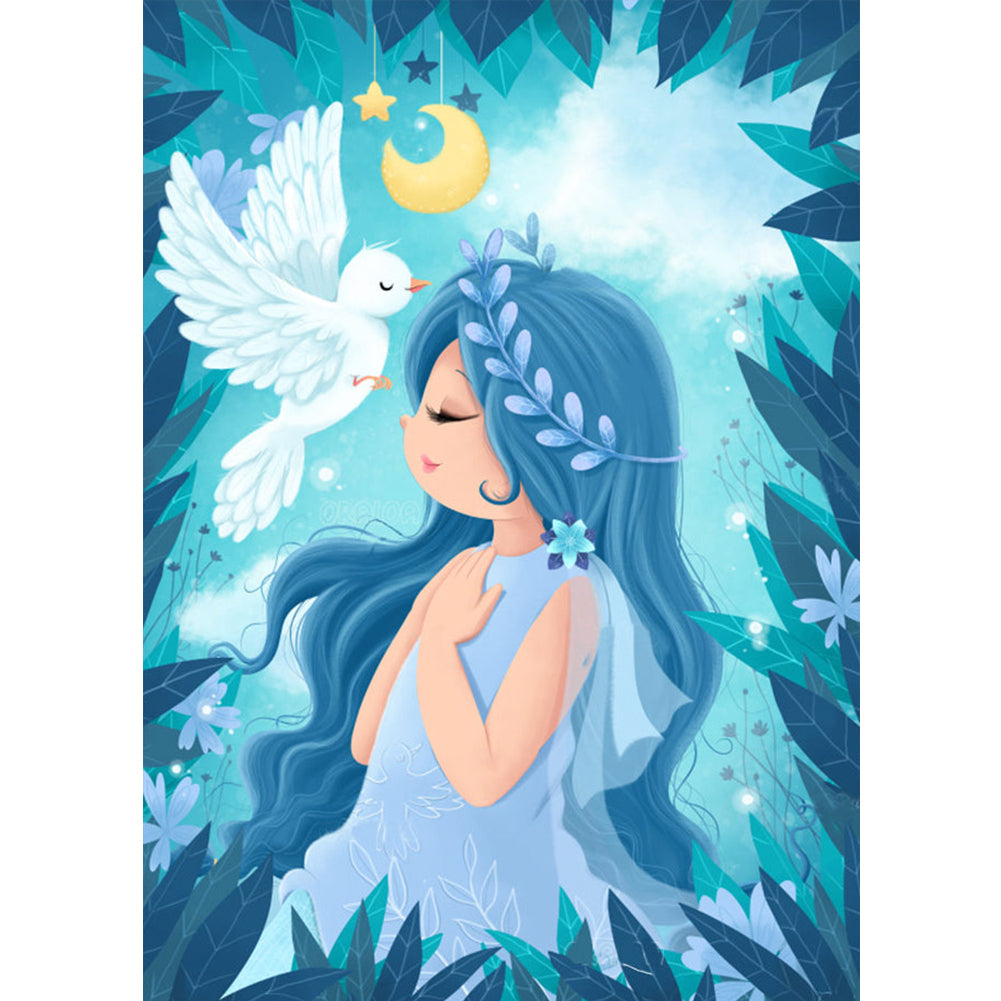 Fairytale Princess 30*40CM(Canvas) Full Round Drill Diamond Painting