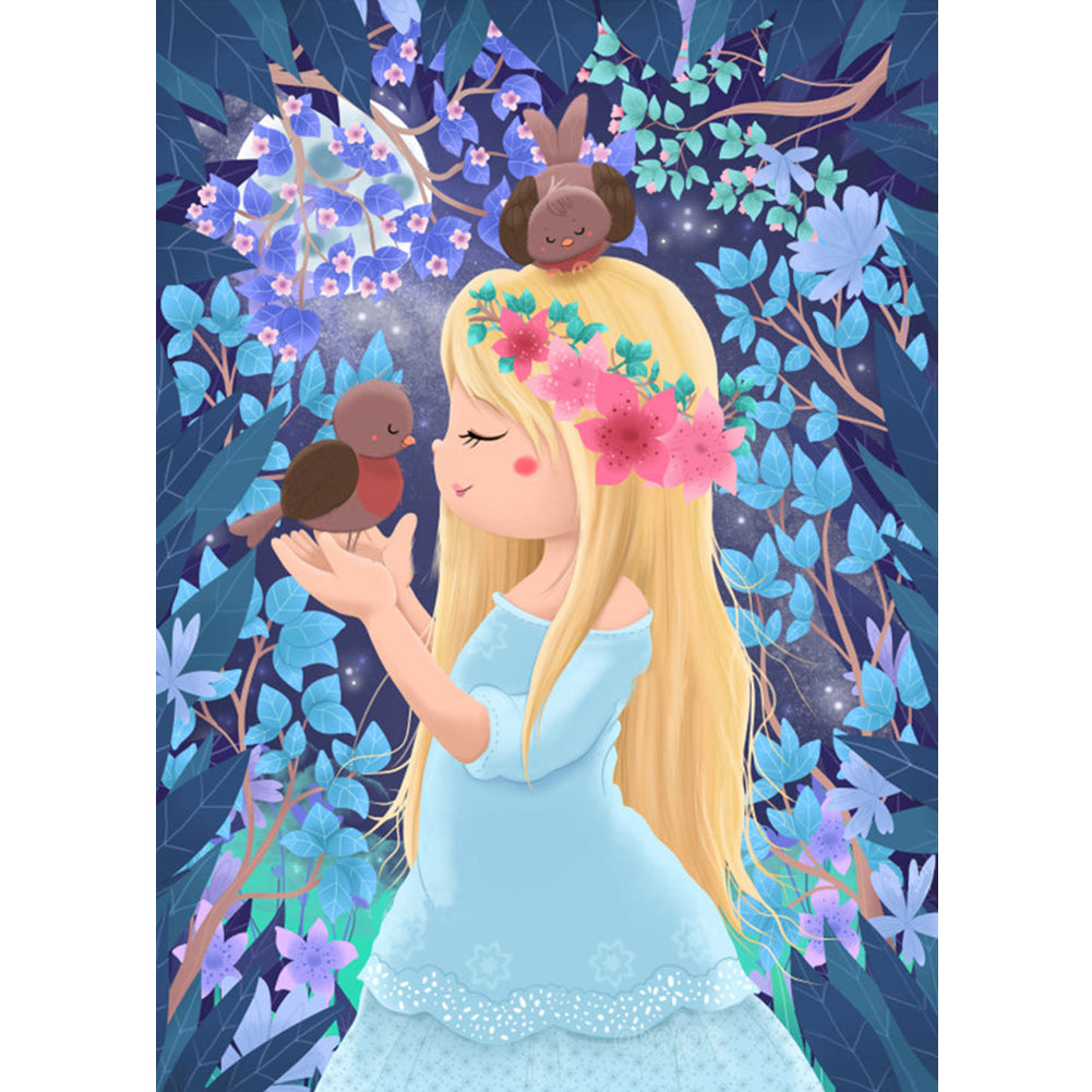 Fairytale Princess 30*40CM(Canvas) Full Round Drill Diamond Painting