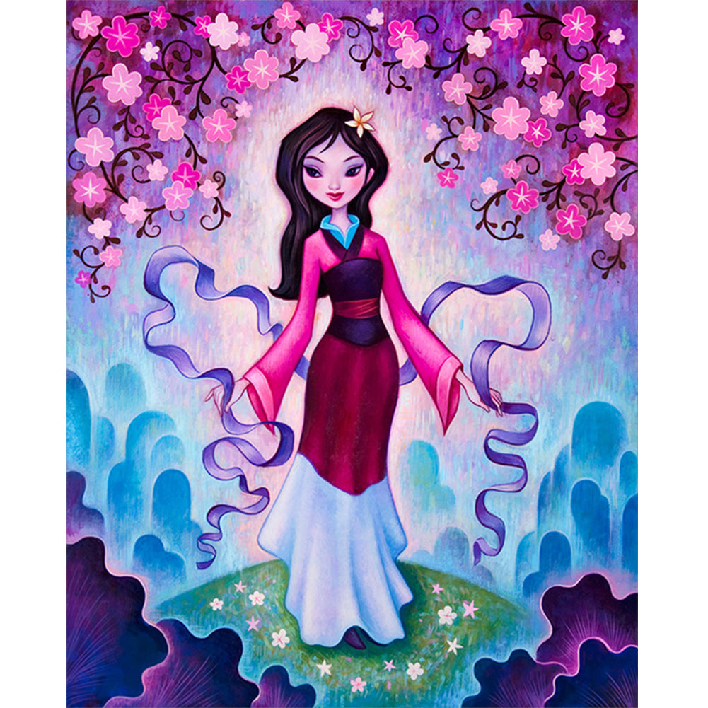 Disney Mulan 30*40CM(Canvas) Full Round Drill Diamond Painting