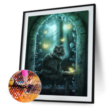 Load image into Gallery viewer, Dark Cat 40*50CM(Canvas) Full Round Drill Diamond Painting
