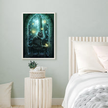 Load image into Gallery viewer, Dark Cat 40*50CM(Canvas) Full Round Drill Diamond Painting

