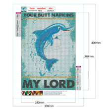 Load image into Gallery viewer, Retro Dolphin 30*40CM(Canvas) Full Square Drill Diamond Painting
