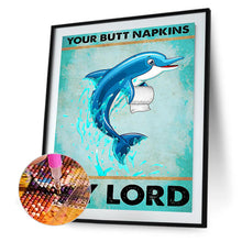 Load image into Gallery viewer, Retro Dolphin 30*40CM(Canvas) Full Square Drill Diamond Painting
