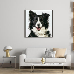 Sheepdog 30*30CM(Canvas) Full Square Drill Diamond Painting