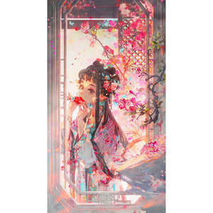 Yishu - Ancient Beauty Girl - 50*90CM 11CT 3 Stamped Cross Stitch