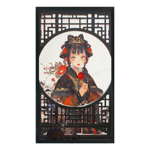 Yishu - Ancient Beauty Girl - 50*90CM 11CT 3 Stamped Cross Stitch
