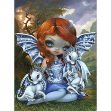 Load image into Gallery viewer, Big-Eyed Doll 40*50CM(Canvas) Full Round Drill Diamond Painting
