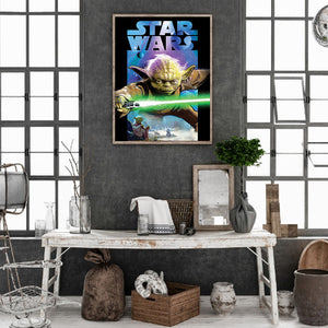 Star Wars: Yoda 40*50CM(Canvas) Full Round Drill Diamond Painting