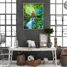 Load image into Gallery viewer, Buddha Statue 40*50CM(Canvas) Full Round Drill Diamond Painting
