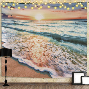 Seaside - 200*145CM Polyester printed tapestry