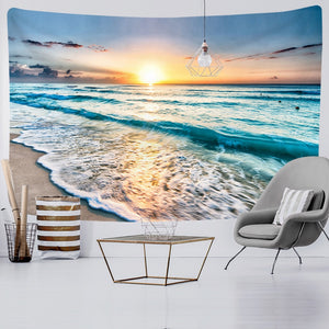 Seaside - 200*145CM Polyester printed tapestry