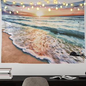 Seaside - 200*145CM Polyester printed tapestry