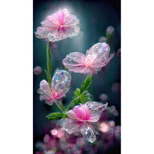 Load image into Gallery viewer, Water Drop Flowers 40*70CM(Canvas) Full Round Drill Diamond Painting
