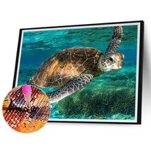 Load image into Gallery viewer, Turtle 50*40CM(Canvas) Full Round Drill Diamond Painting
