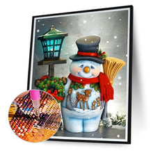 Load image into Gallery viewer, Christmas Snowman 30*40CM(Canvas) Full Round Drill Diamond Painting
