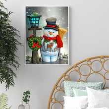 Load image into Gallery viewer, Christmas Snowman 30*40CM(Canvas) Full Round Drill Diamond Painting
