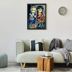 Big-Eyed Girl 40*50CM(Canvas) Full Round Drill Diamond Painting