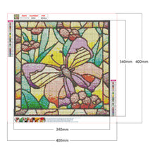 Load image into Gallery viewer, Framed Butterfly Embroidery 40*40CM(Canvas) Full Square Drill Diamond Painting
