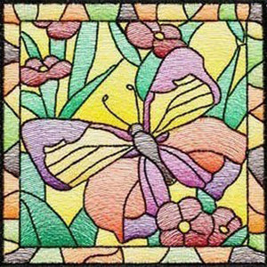Framed Butterfly Embroidery 40*40CM(Canvas) Full Square Drill Diamond Painting