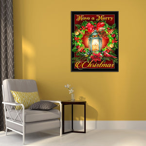 Christmas Wreath 30*40CM(Canvas) Full Round Drill Diamond Painting